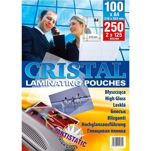 Argo Folia do laminowania samoprzylepna 54X86mm ARGO 335410 100mic 100 szt