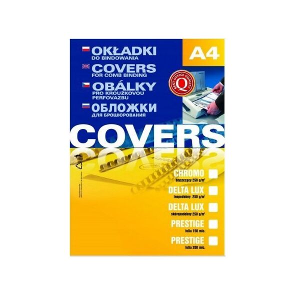 Argo Folia do bindowania A4 ARGO 409075 przezroczysta żółta 0.20mm 25 szt