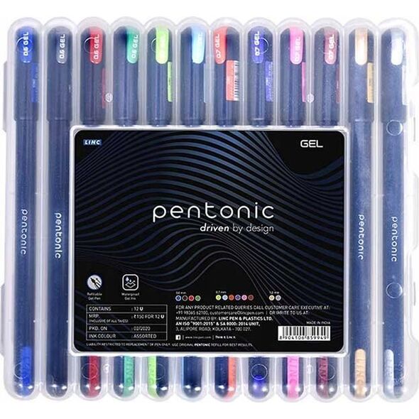 Linc Długopis żelowy LINC PENTONIC 856SET mix*12 0.6