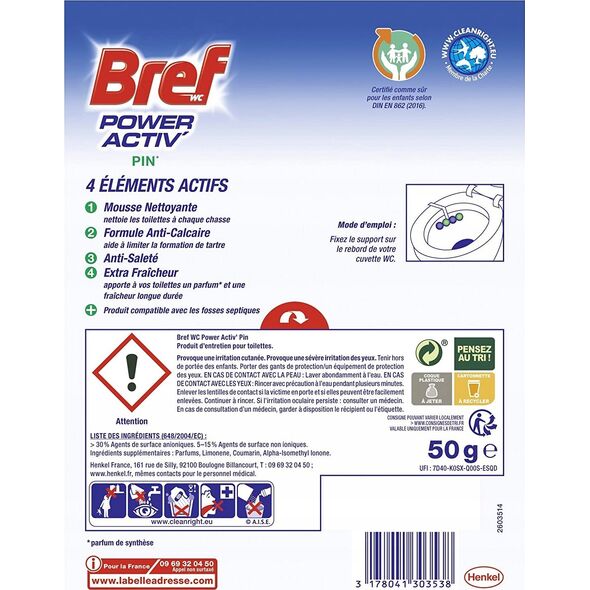Bref Zawieszka WC kulki BREF POWER ACTIV CH-brefpoweraktpi50g Pine 50g