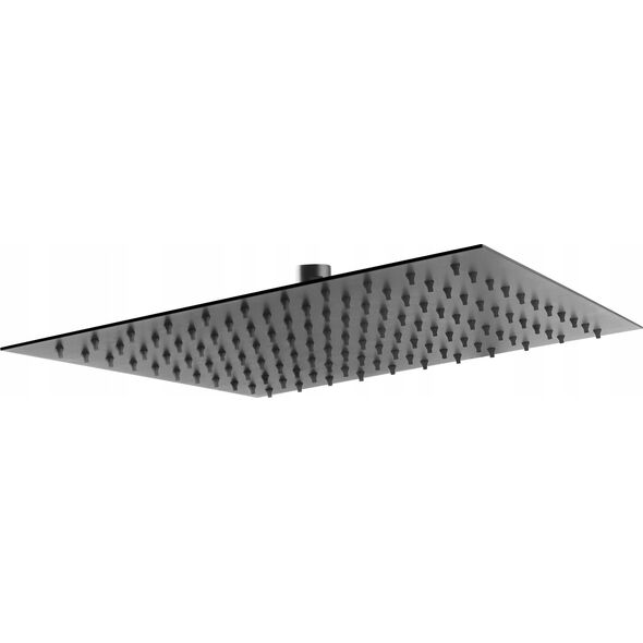 Deszczownica Ferro SLIM głowica talerzowa deszczowni kwadratowa 30cm, czarny