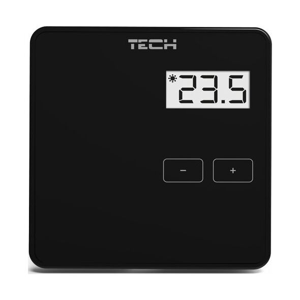 Tech Przewodowy regulator pokojowy dwustanowy do listwy L-10 R-10b czarny