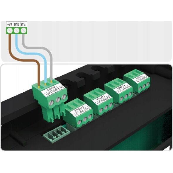 Tech Przewodowy regulator pokojowy dwustanowy do listwy L-10 R-10b czarny