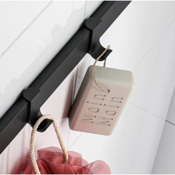 Hansgrohe Wieszak na ręcznik szeroki, czarny matowy