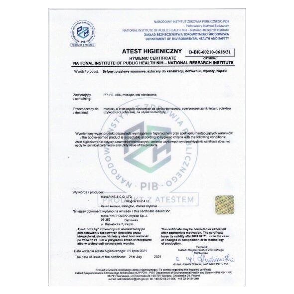 Syfon Syfon zlewozmywakowy rurowy 11/2x113mm z podłączeniem do pralki z przestrzenią pod zlewem