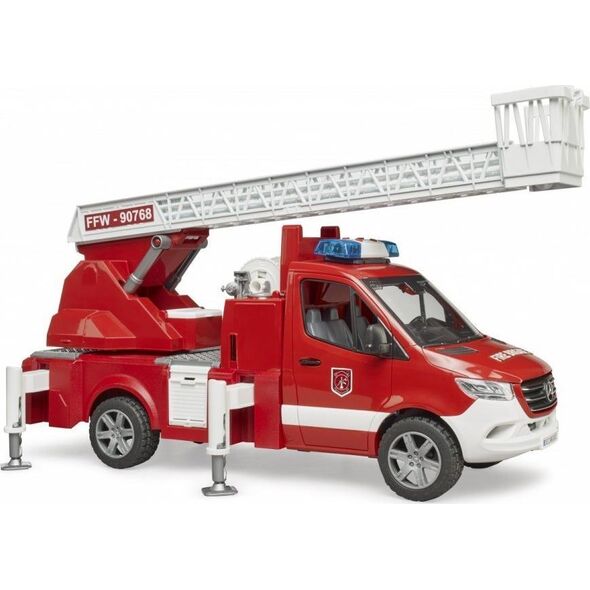 Bruder Wóz strażacki Mercedes Benz Sprinter z drabiną i światłami
