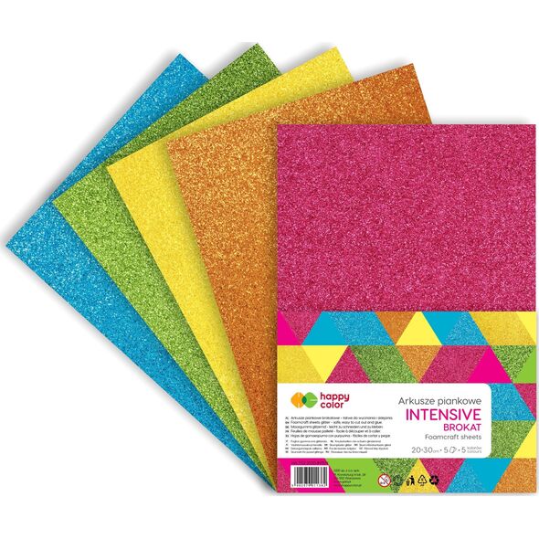 Happy Color Pianka brokatowa Happy Color INTENSIVE 20x30 cm 5 ark