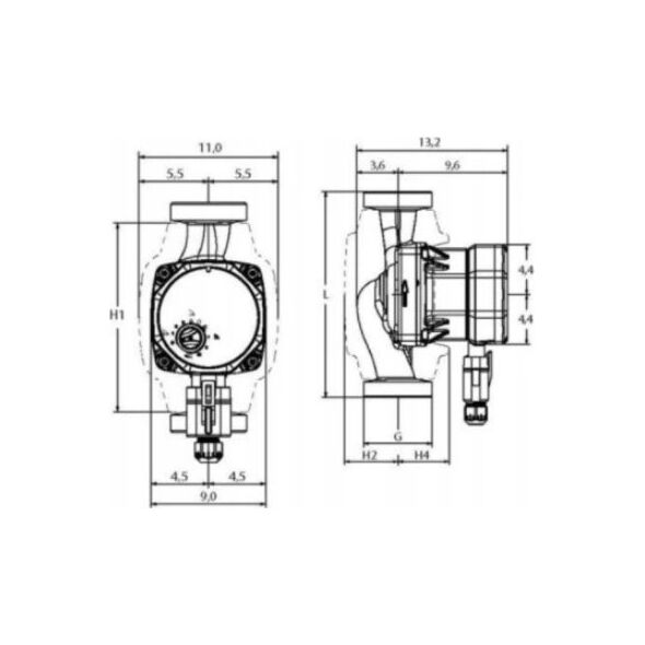 Concept CONCEPT 100 Pompa obiegowa 25-4/180 PDR852