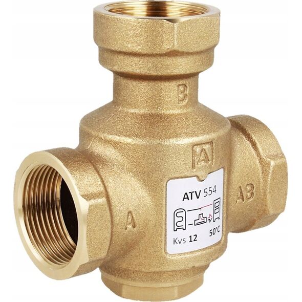Afriso Zawór temperaturowy ATV 554, DN32, Rp1 1/4", kvs 9, 50°C