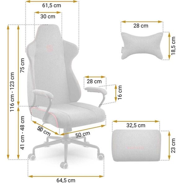 Krzesło biurowe Sofotel Werona Szare