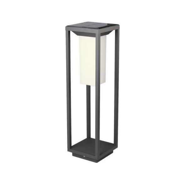 V-TAC Słupek Ogrodowy Solarny V-TAC 4W LED SAMSUNG CHIP Szary 2-funkcje IP65 VT-66 3000K 280lm 3 Lata Gwarancji