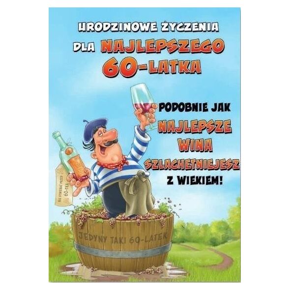 Trend Kartka okolicznościowa Urodziny 60 MF22