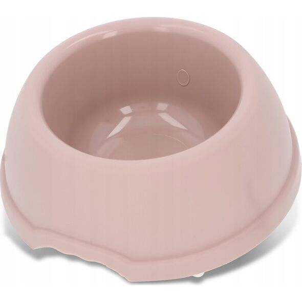 Barry King Miska plastikowa dla psów S, 0,38L, beżowa, śr. 17cm,