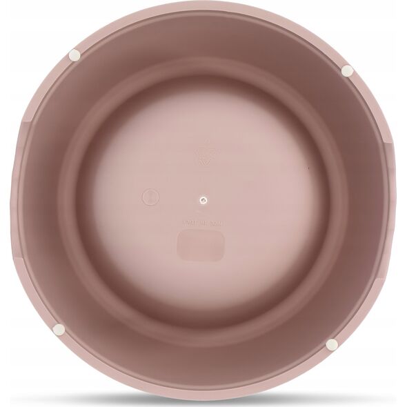 Barry King Miska plastikowa dla psów L, 1,3L, beżowa, śr. 24,5cm,