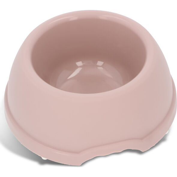 Barry King Miska plastikowa dla psów L, 1,3L, beżowa, śr. 24,5cm,