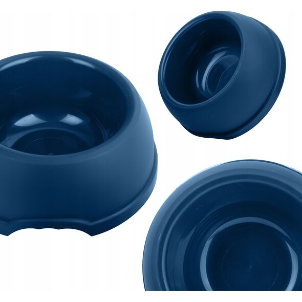 Barry King Miska plastikowa dla psów XXL, 3L, granatowa, śr. 32,5cm,