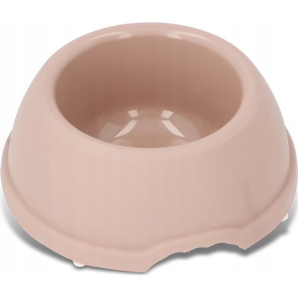 Barry King Miska plastikowa dla psów i kotów XS, 0,25L, beżowa, śr. 15cm,