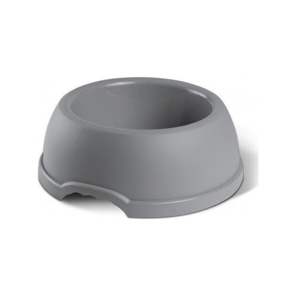 Barry King Miska plastikowa dla psów i kotów XS, 0,25L, szara, śr. 15cm,