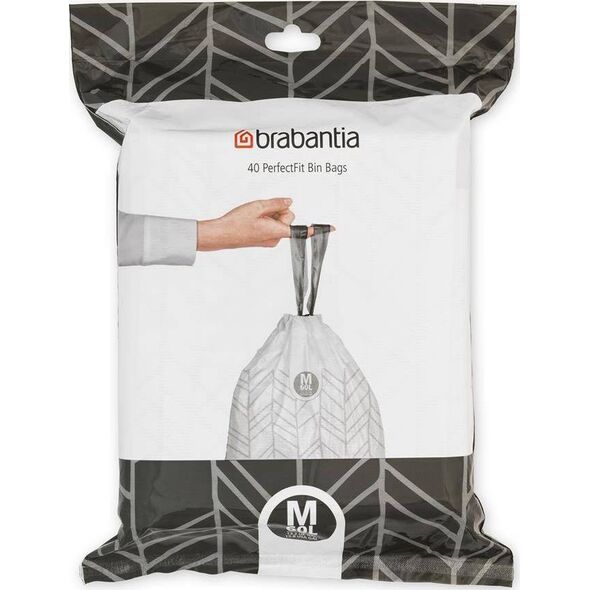 Brabantia Worki na śmieci PerfectFit rozmiar M 60L 40szt 138829