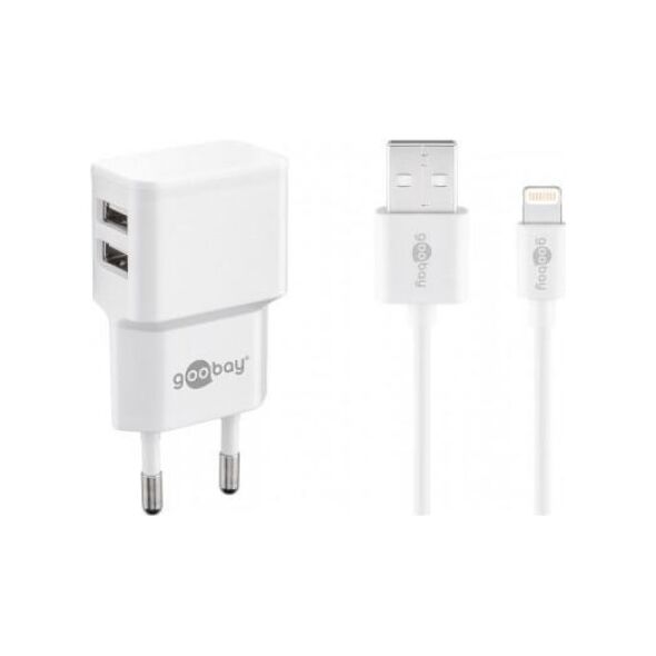 Ładowarka Goobay 2x USB-A 2.4 A (JAB-5957203)