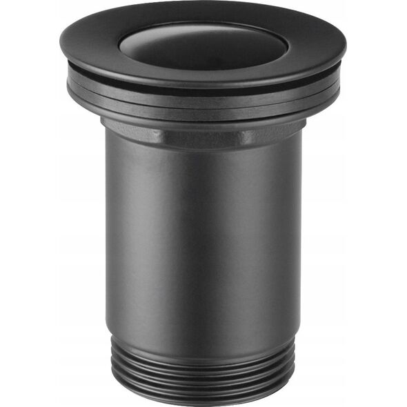 Ferro S283-BL-B SPUST KLIK-KLAK MAŁY G 1 1/4 CZARNY Z PRZELEWEM FERRO // S.SPUST.KLIK-KLAK-S283-BL-B