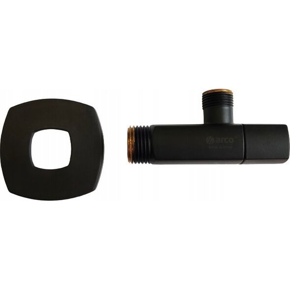 Arco Zawór kątowy Lipstick A80, czarny mat, 1/2GZ x 3/8GZ [42]