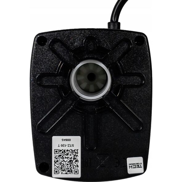 Tech Siłownik z 3-punktowym sygnałem 230V AC, czas obrotu 120s, z przewodem 1,5m czarny