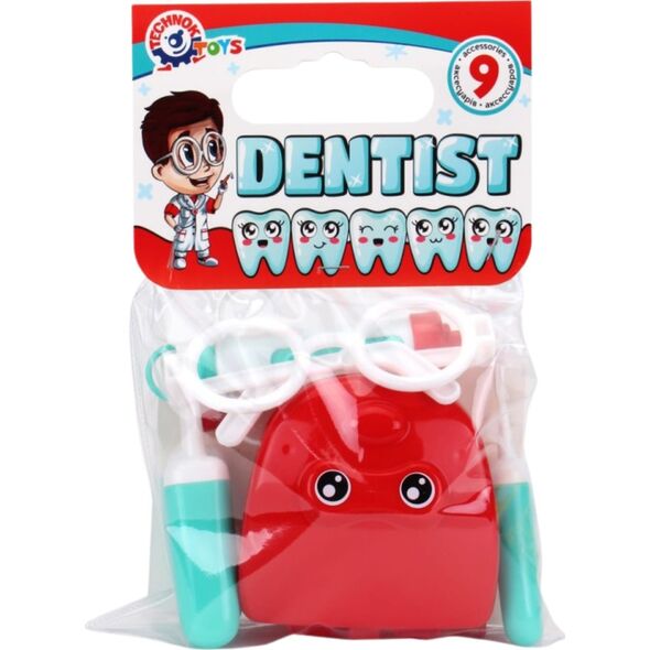 Technok Zestaw Mały dentysta 9 elemementów w worku 6641 TechnoK p18