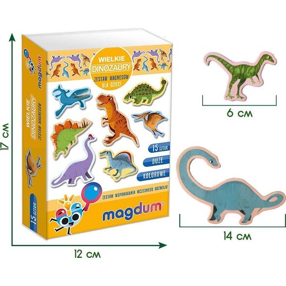 Maksik Magnesy Duże dinozaury MV 6032-06