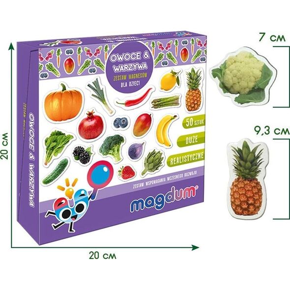 Maksik Magnesy Owoce warzywa MV 6032-42