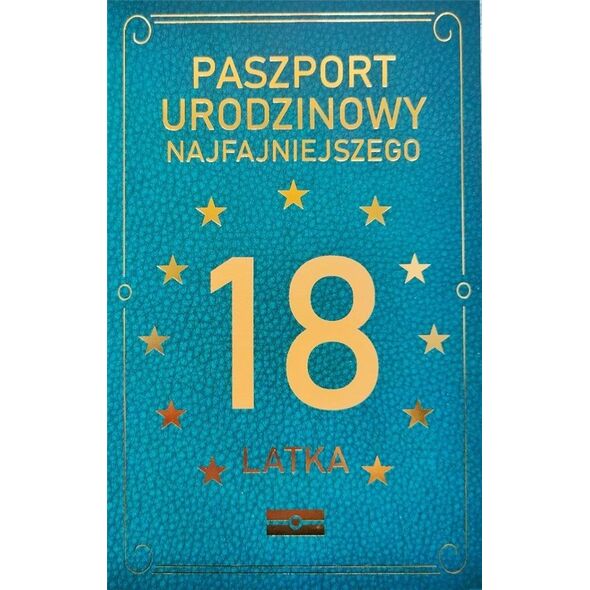 Yeku Karnet Urodzinowy 18 JCX - 033