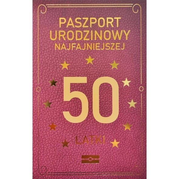 Yeku Karnet Urodzinowy 50 JCX - 040