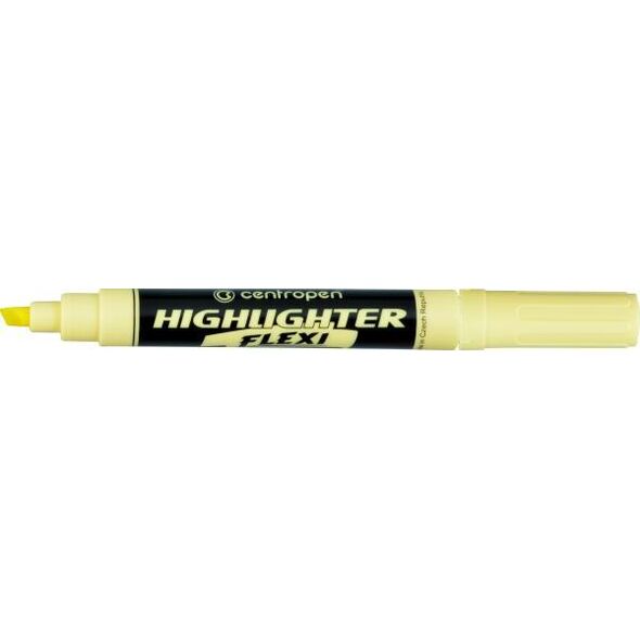 Centropen ZAKREŚLACZ CENTROPEN HIGHLIGHTER FLEXI SOFT 8542 ŻÓŁTY PASTEL