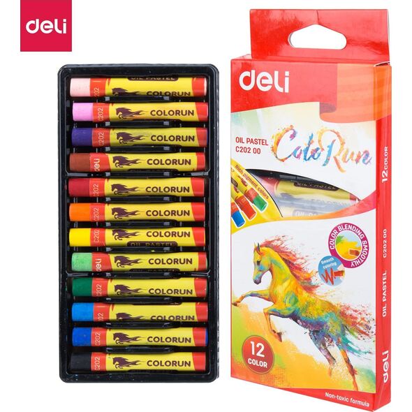 Deli PASTELE OLEJNE DELI C20200 12 KOLORÓW