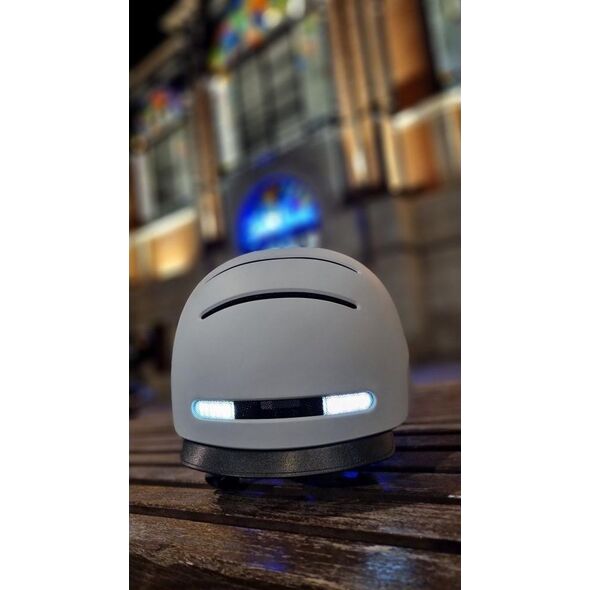 Livall Neo Smart Kask Miejski Bluetooth LED/SOS, Szary, r. M (BH51M)