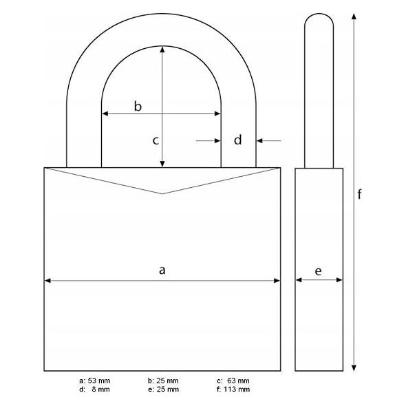 Abus ABUS Combination Lock SL 5 180IB/50HB63