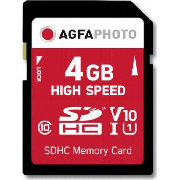 Karta AgfaPhoto SDHC 4 GB Class 10 UHS-I/U1 V10 (10424)