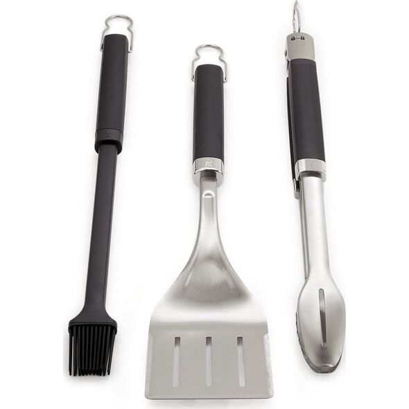 Weber Weber Grill Cutlery Precision 3 pcs, Stainless Steel black