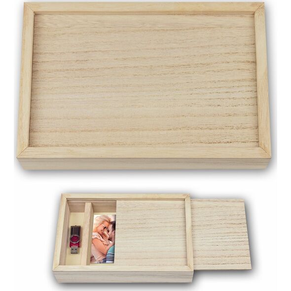 ZEP ZEP Box USB 10x15 Wood for Photos and Stick CX7546