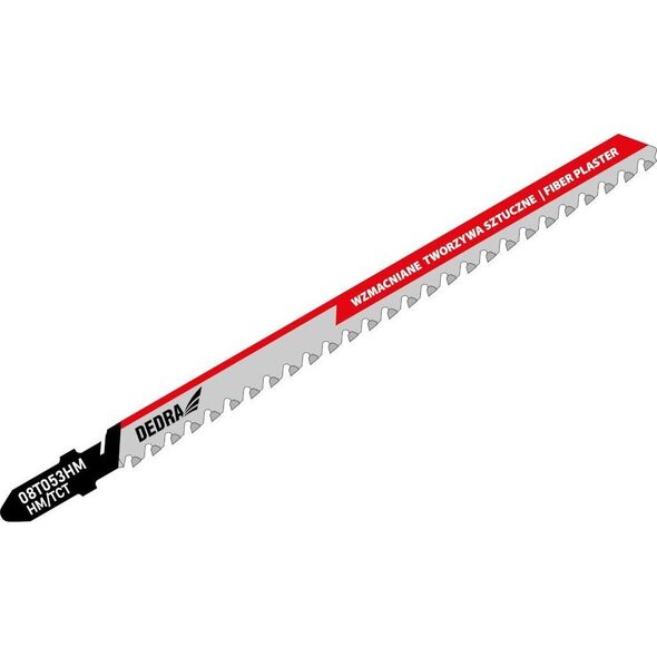 Dedra Brzeszczoty do wyrzynarki 132/106mm,włókno szk,HM/TCT,T,2szt