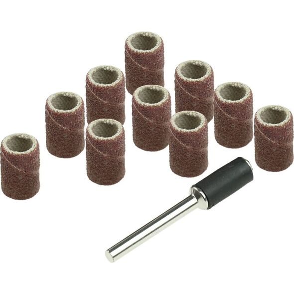 Dedra Taśma szlifierska 6.3mm,K60,K120, zestaw 11szt