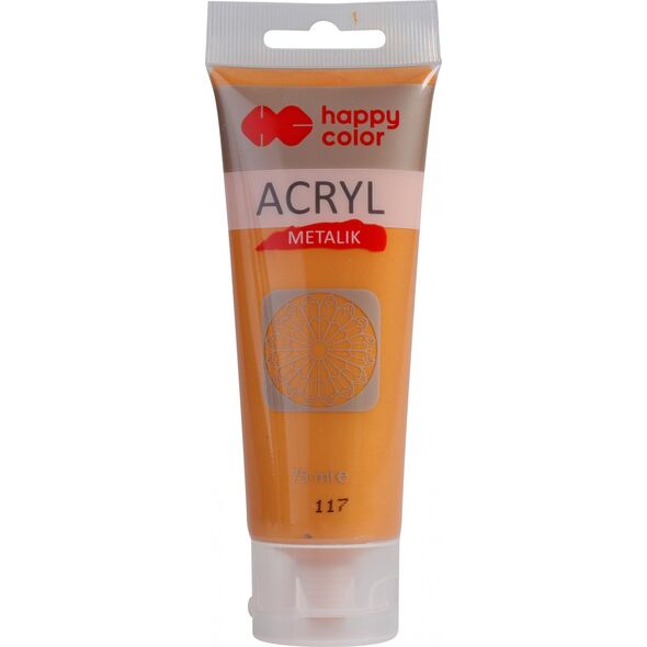 Happy Color Farba akrylowa Happy Color 75ml florenckie złoto metalik