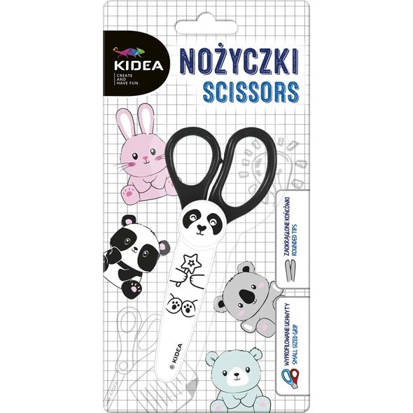 Kidea Nożyczki szkolne z etui zwierzaki Kidea Panda