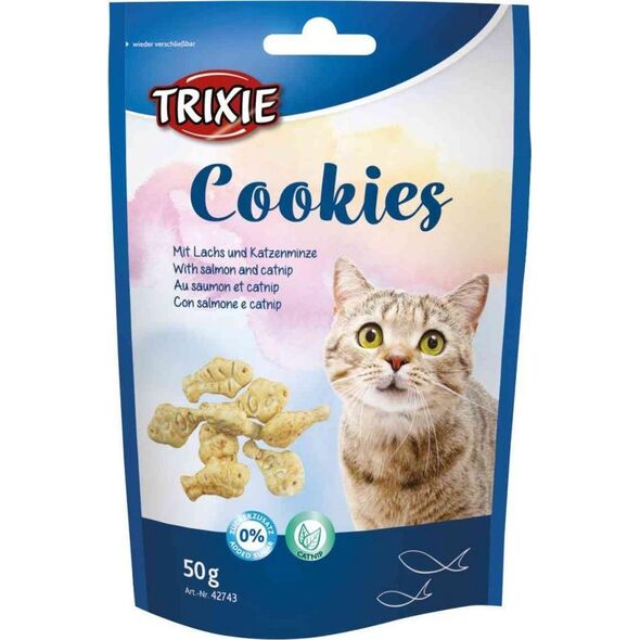 Trixie Ciasteczka Z Łososiem I Kocimiętką 50G
