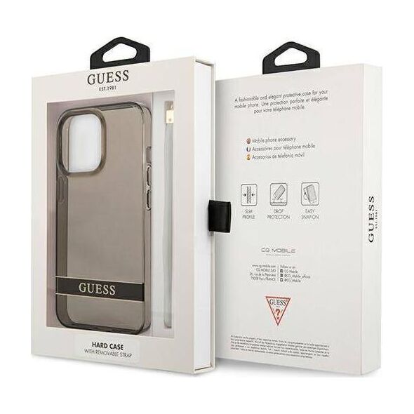 Guess Guess GUHCP13LHTSGSK iPhone 13 Pro / 13 6,1" czarny/black hardcase Translucent Stap