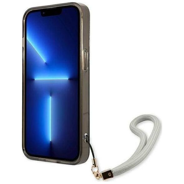 Guess Guess GUHCP13SHTSGSK iPhone 13 mini 5,4" czarny/black hardcase Translucent Stap