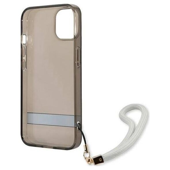 Guess Guess GUHCP13SHTSGSK iPhone 13 mini 5,4" czarny/black hardcase Translucent Stap