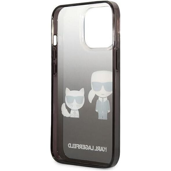 Karl Lagerfeld Karl Lagerfeld KLHCP13LTGKCK iPhone 13 Pro / 13 6,1" hardcase czarny/black Gradient Ikonik Karl & Choupette