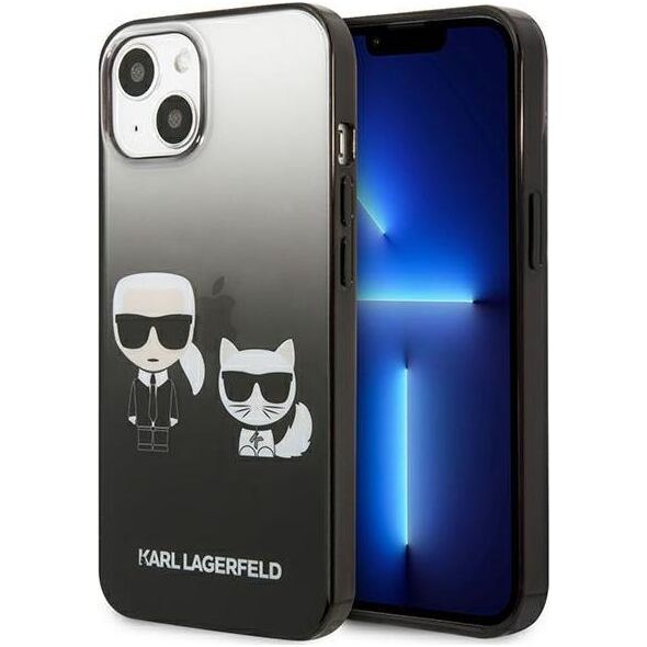 Karl Lagerfeld Karl Lagerfeld KLHCP13STGKCK iPhone 13 mini 5,4" hardcase czarny/black Gradient Ikonik Karl & Choupette