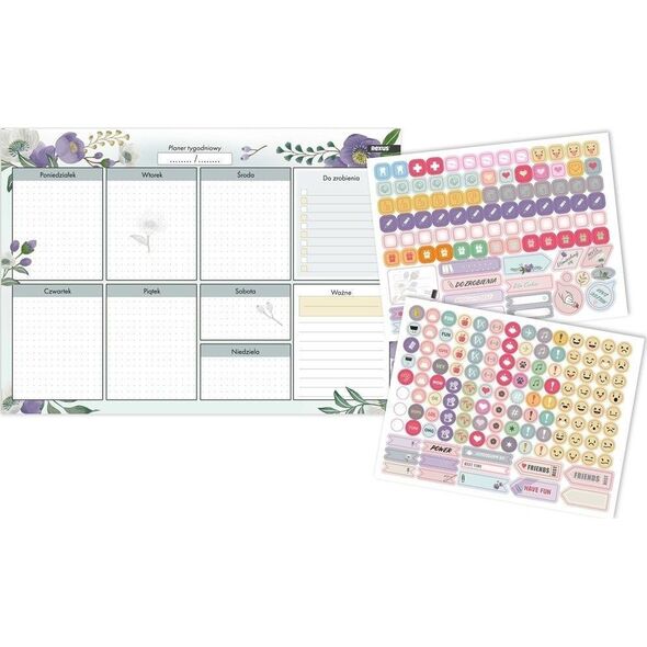Beniamin Planer B4/52K Tablo + naklejki Kwiaty